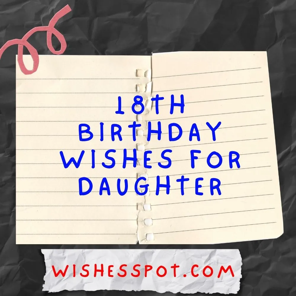 18th Birthday Wishes For Daughter