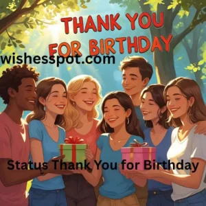 Read more about the article Status Thank You for Birthday Wishes to Friends